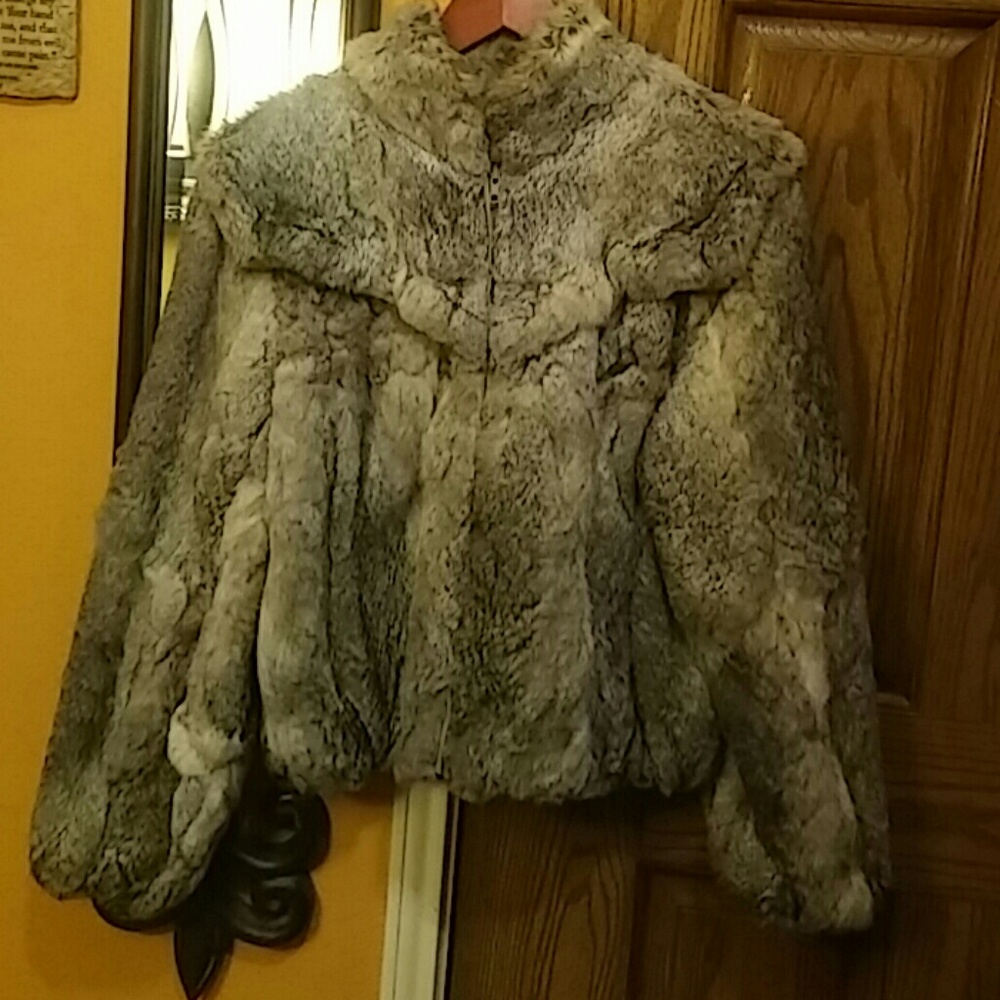 🎉Large Wilson's Rabbit Fur coat